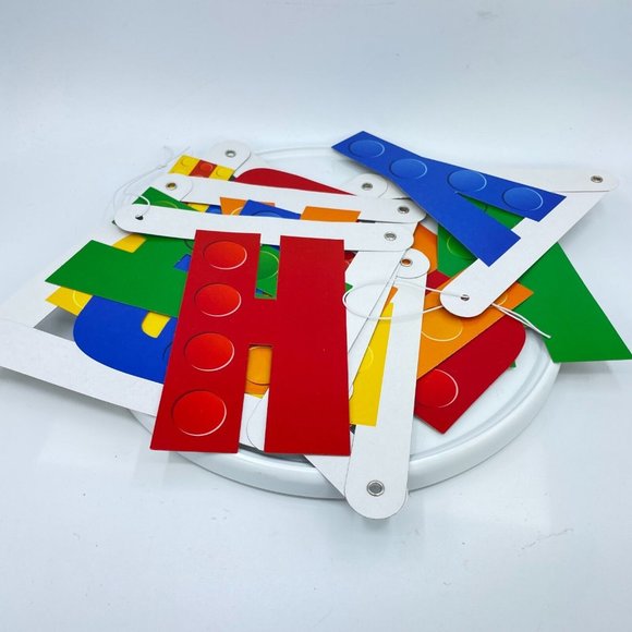 Building Block Birthday Party Lot Table Cover Centerpieces Napkins Loot Bags - Picture 5 of 11